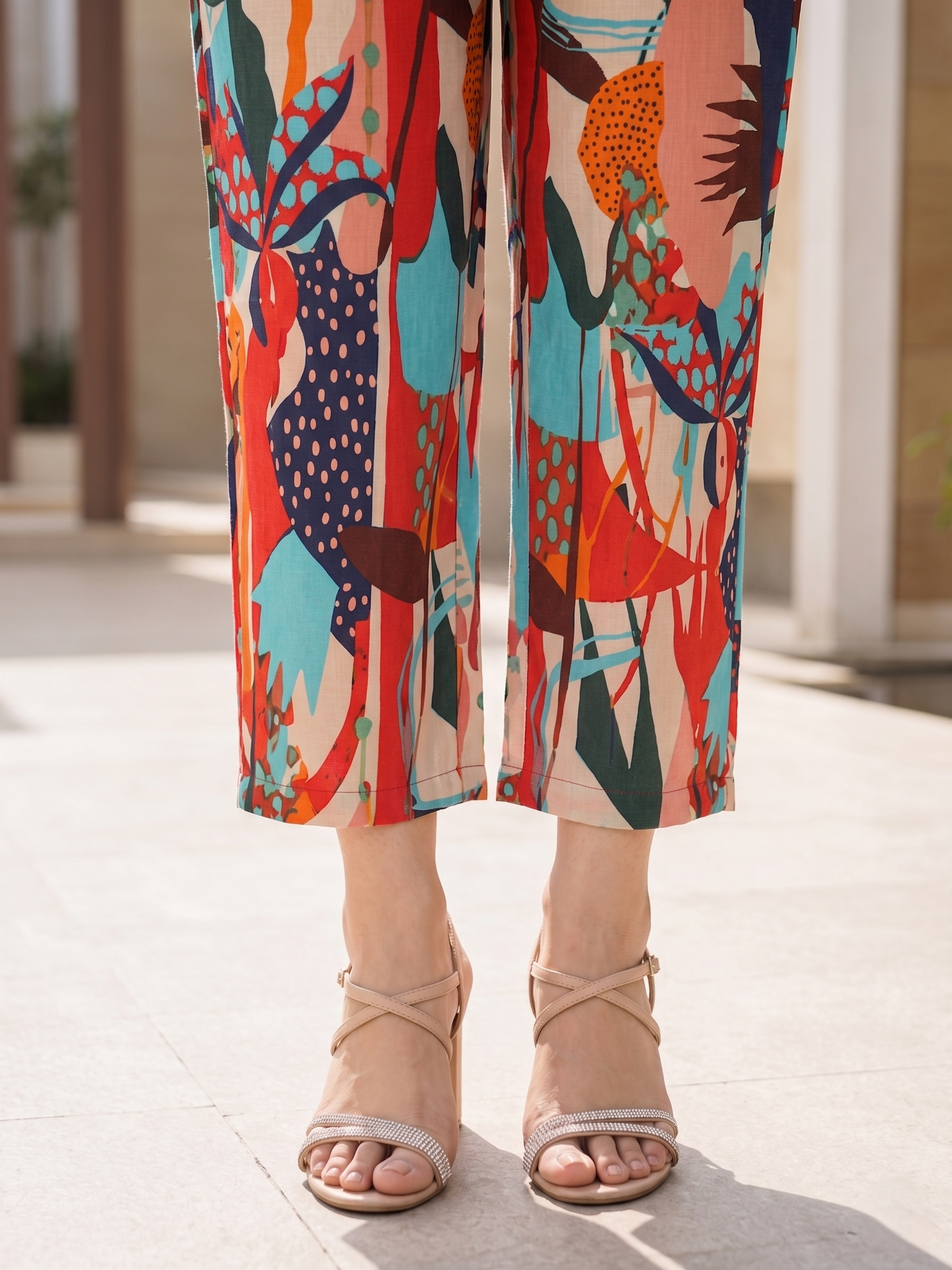 Rayon Blend Floral Printed Casual Stylish Daily Co-Ord Set