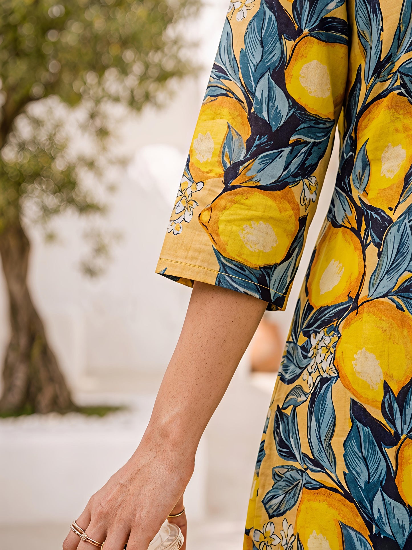 Yellow Printed Floral Polyester Casual Stylish Co-Ord Set