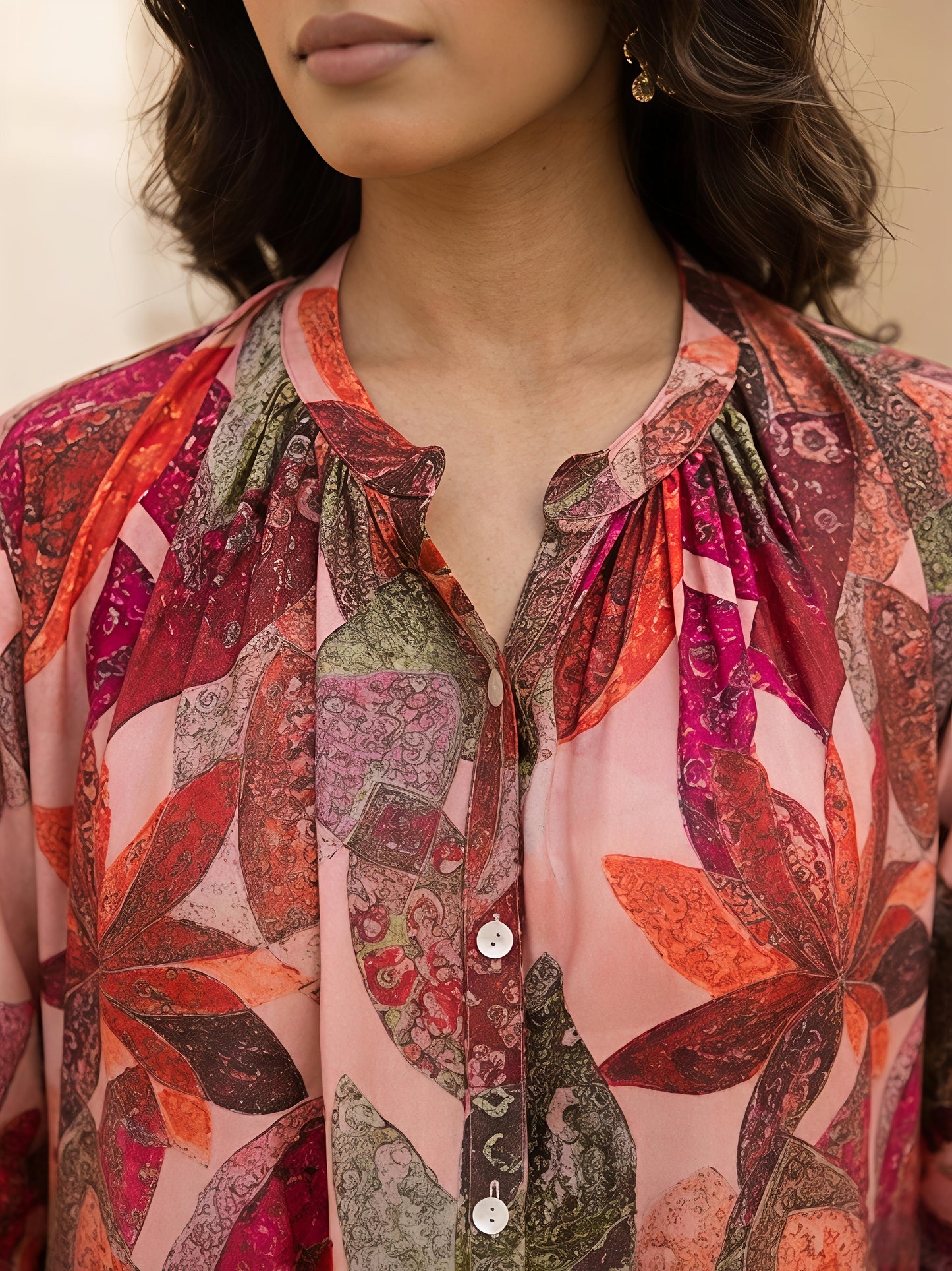 Multicolor Printed Rayon Blend Casual Stylish Fashion Co-Ord Set