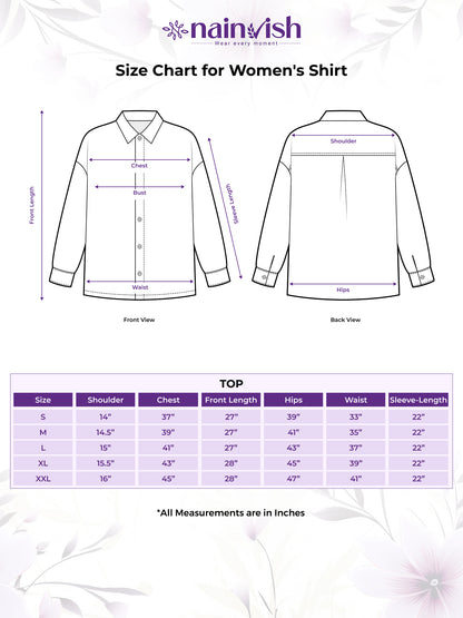 Purple Printed Collared Button Front Full Sleeve Casual Shirt